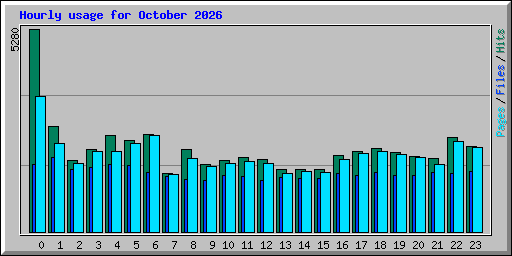 Hourly usage for October 2026